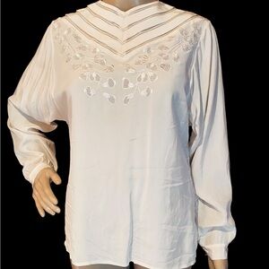 Pure silk blouse, button back NWOT